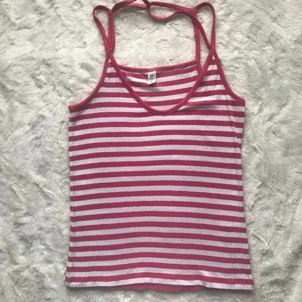 BP Striped Ribbed Strappy Tank - Picture 3 of 9